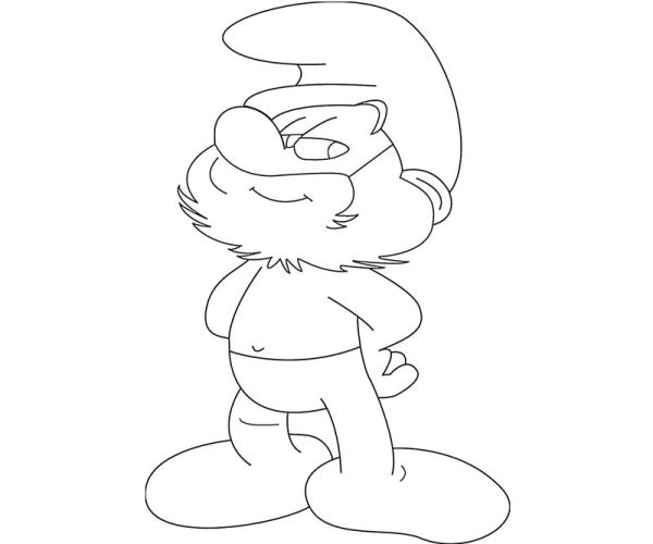 Papa Smurf Coloring Pages