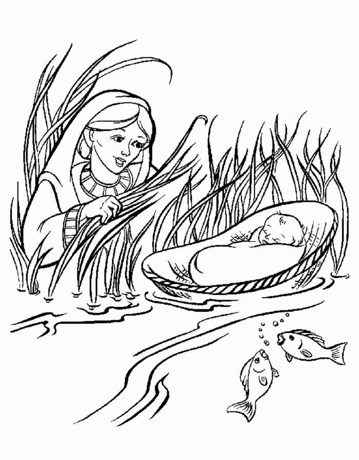 Passover Moses Coloring Pages