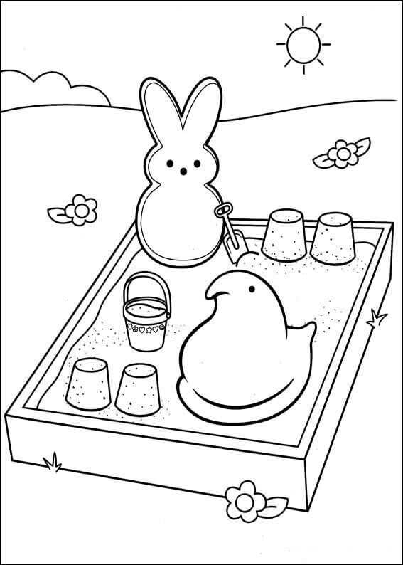 Peeps Coloring Pictures