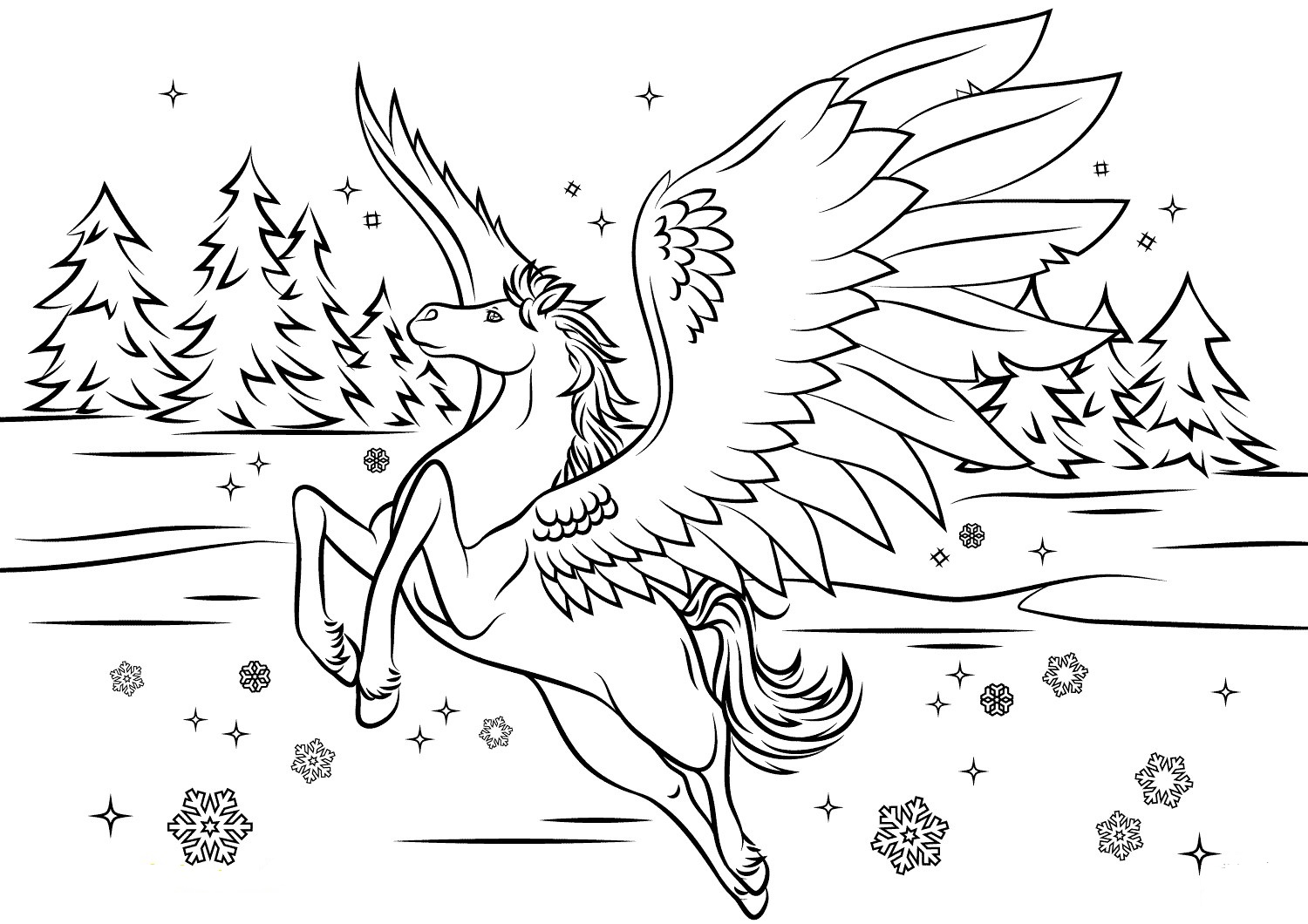 pegasus coloring pages