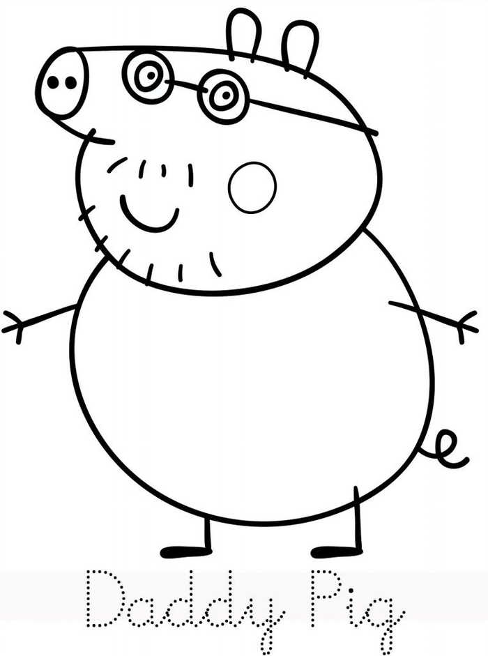 Peppa Pig Coloring Page