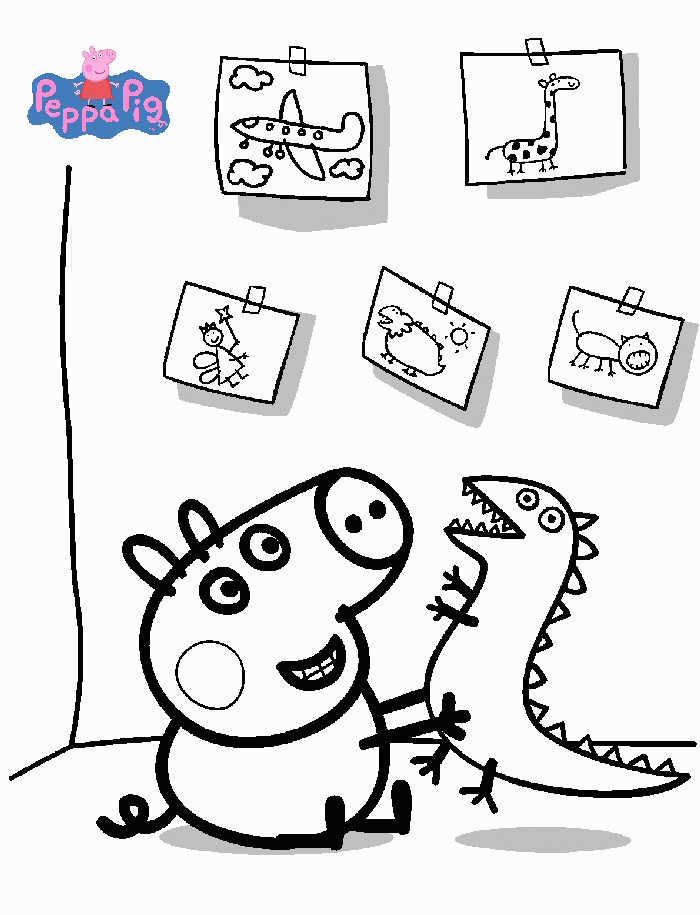 Printable Peppa Pig Coloring Pages PDF - Coloringfolder.com