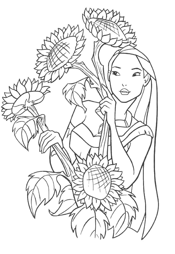 Percy Coloring Pages Pocahontas