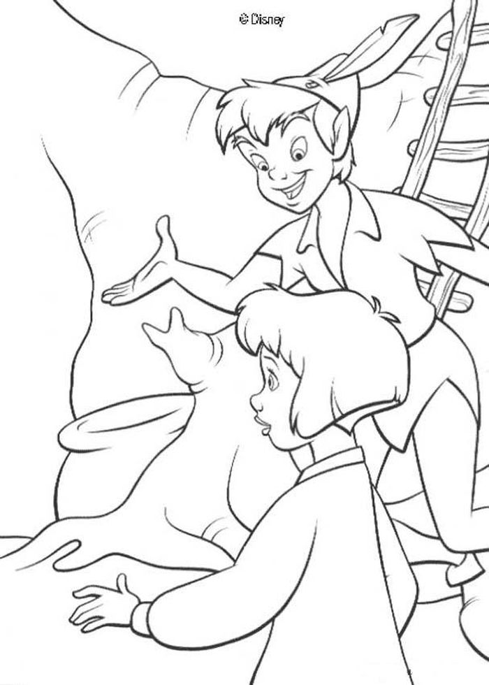 Peter Pan Coloring Pages PDF - Coloringfolder.com