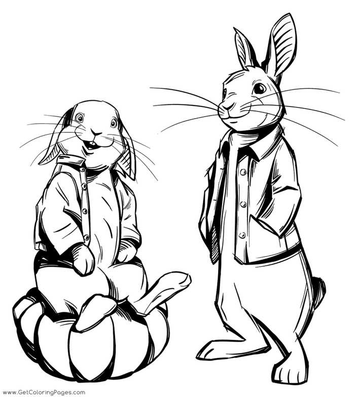 Peter Rabbit Sketch Coloring Pages