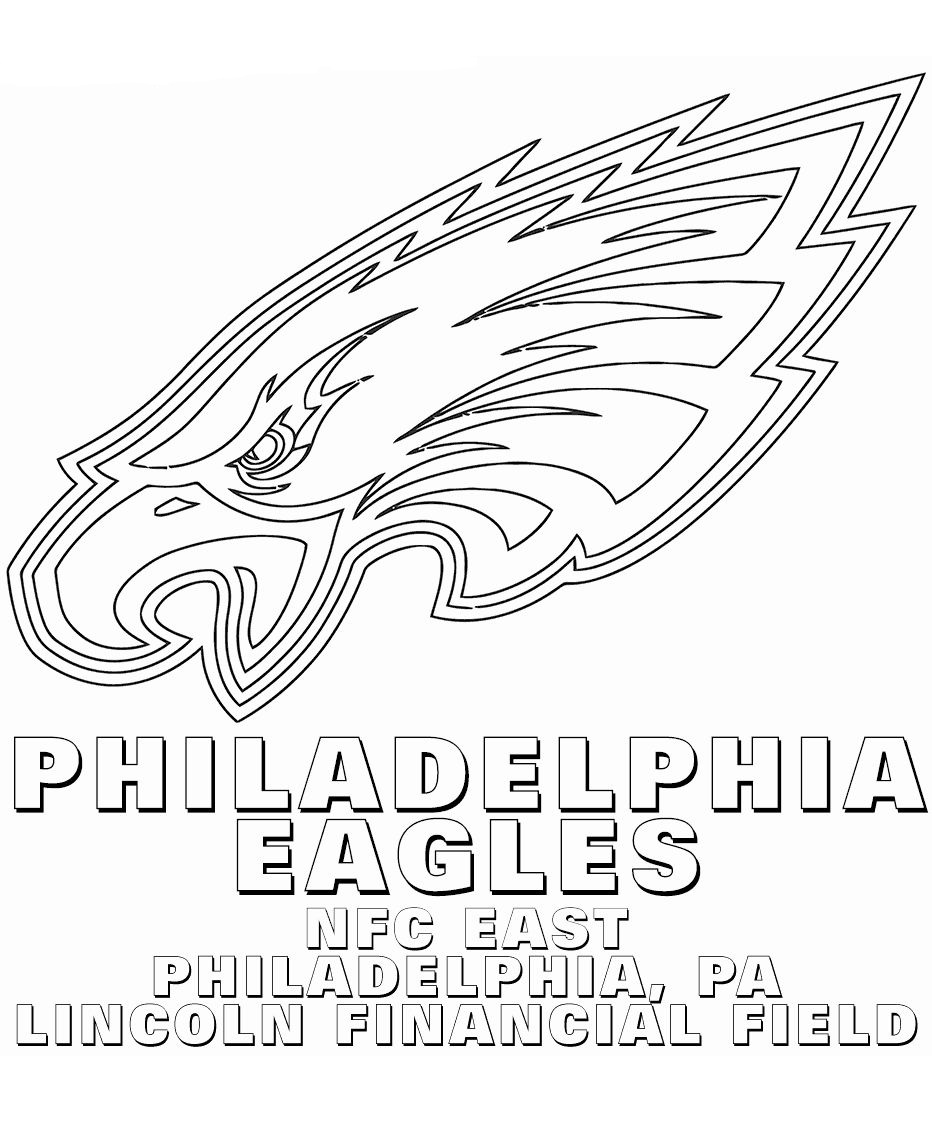 philadelphia eagles coloring pages free