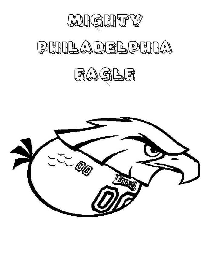 Philadelphia Eagles Coloring Pages Free Printable