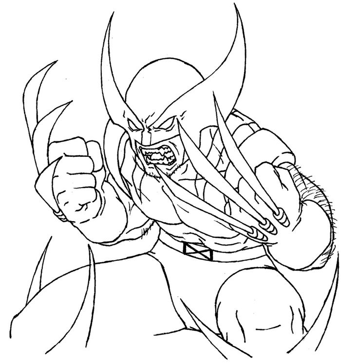 Pics Of Wolverine To Coloring Pages