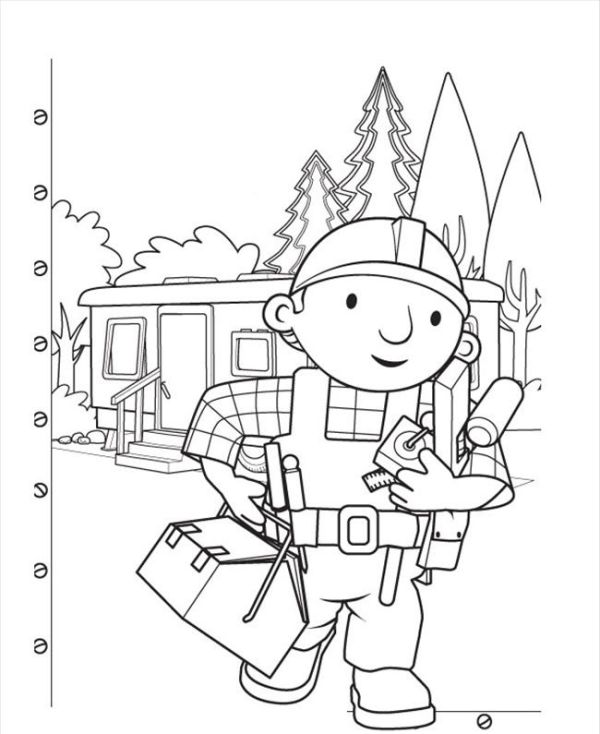 Picture of Bob The Builder Coloring Pages