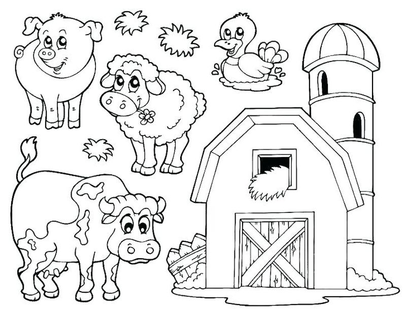Pictures Farm Coloring Pages