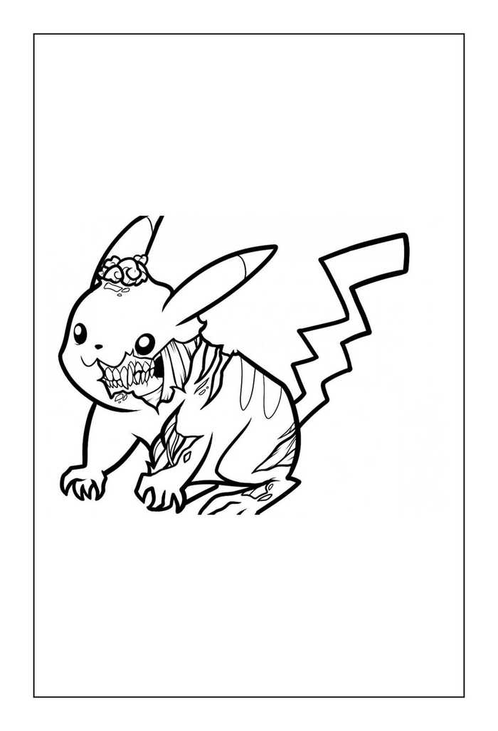 Pikachu Coloring Pages Printables