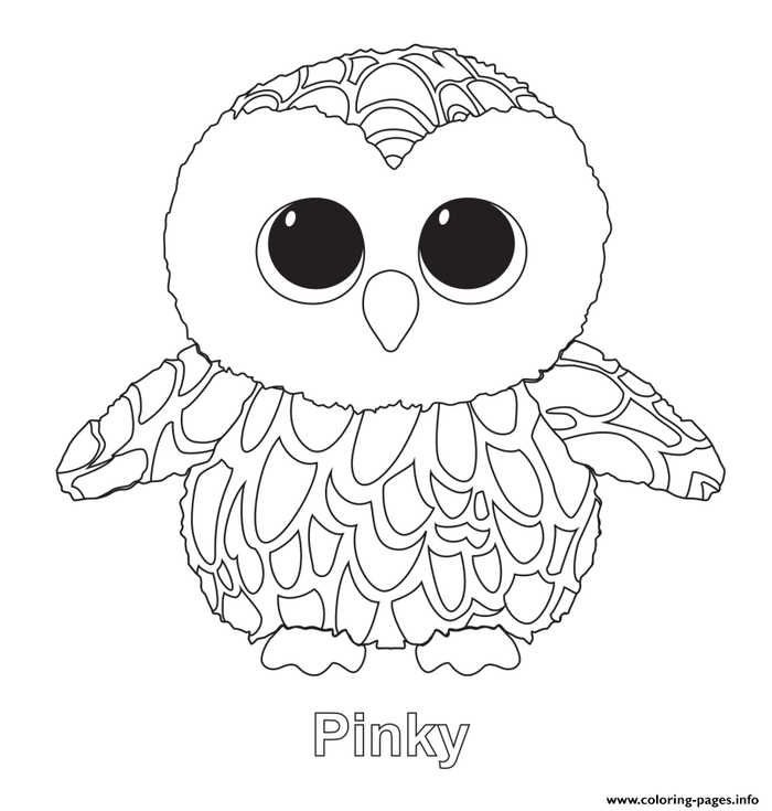 Pinky Beanie Boo Coloring Pages
