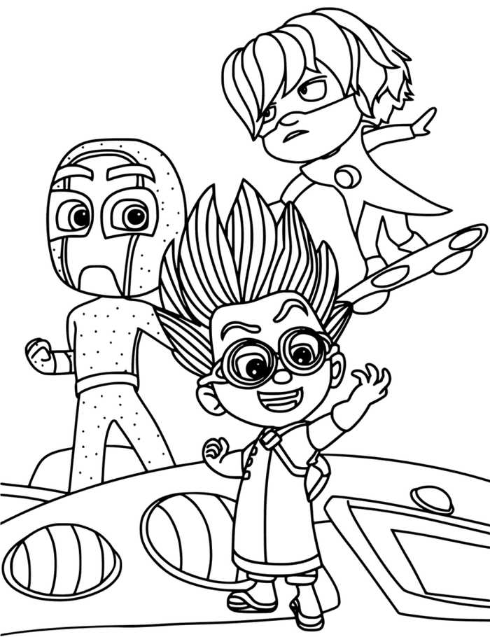 Pj Masks Coloring Page 1