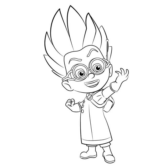 Pj Masks Coloring Pages Romeo