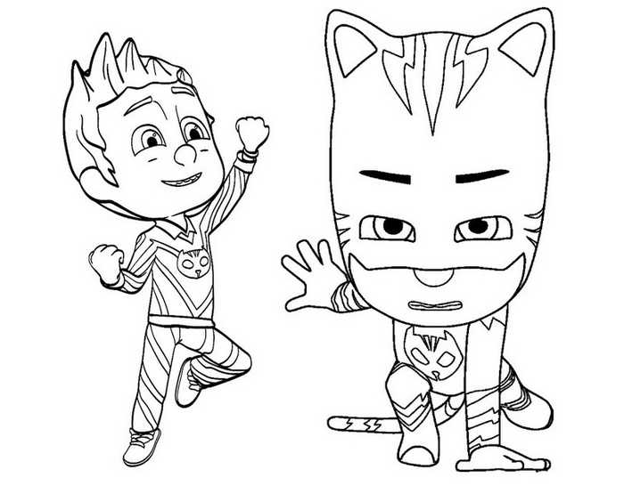 Pj Masks Coloring Pages