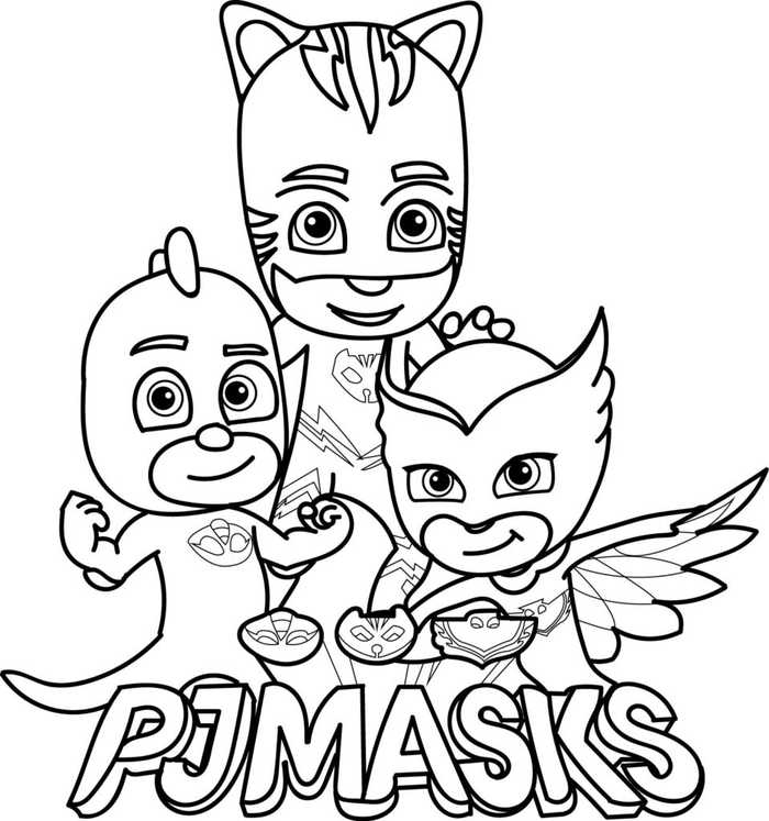 Pj Masks Printable Coloring Pages