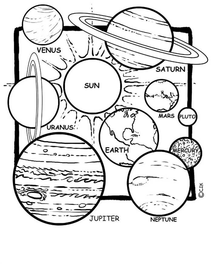 Planet Pages To Color