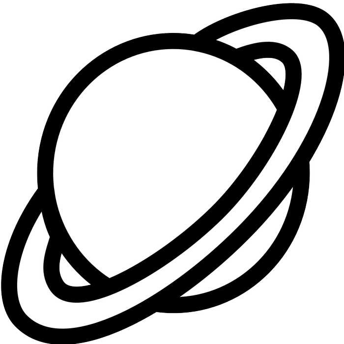 Planet Saturn Coloring Pages