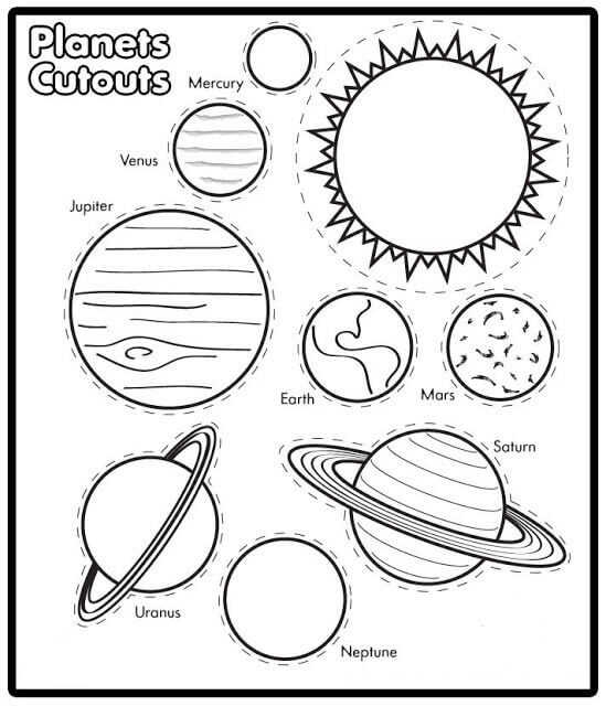 Planets Worksheet For Kids