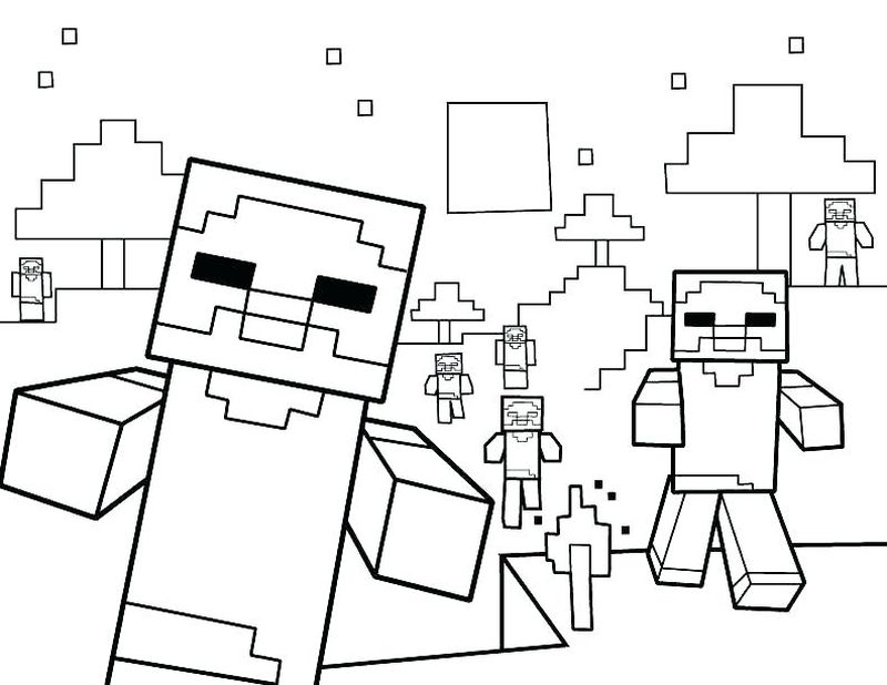 minecraft coloring pages zombie pigman