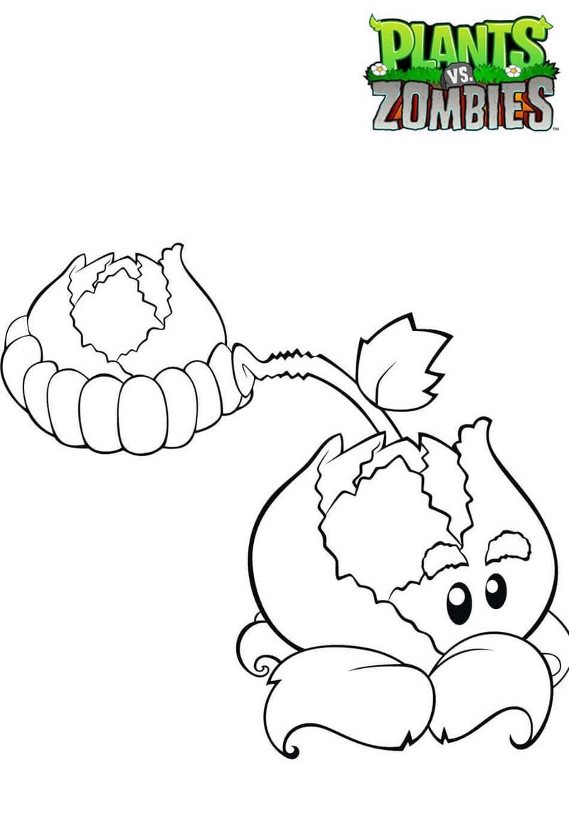 Plants Vs Zombies Coloring Pages PDF - Coloringfolder.com