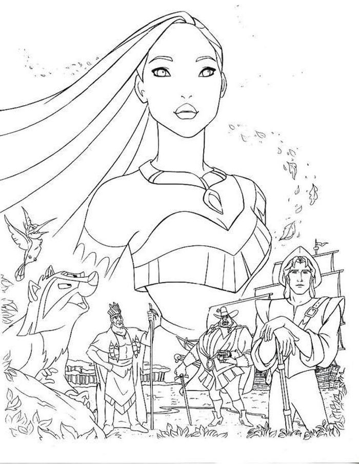 Pocahontas Movie Coloring Pages