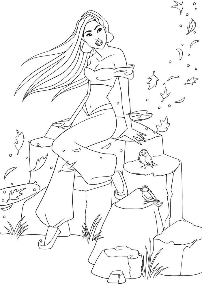 Pocahontas Printable Coloring Pages Not Disney