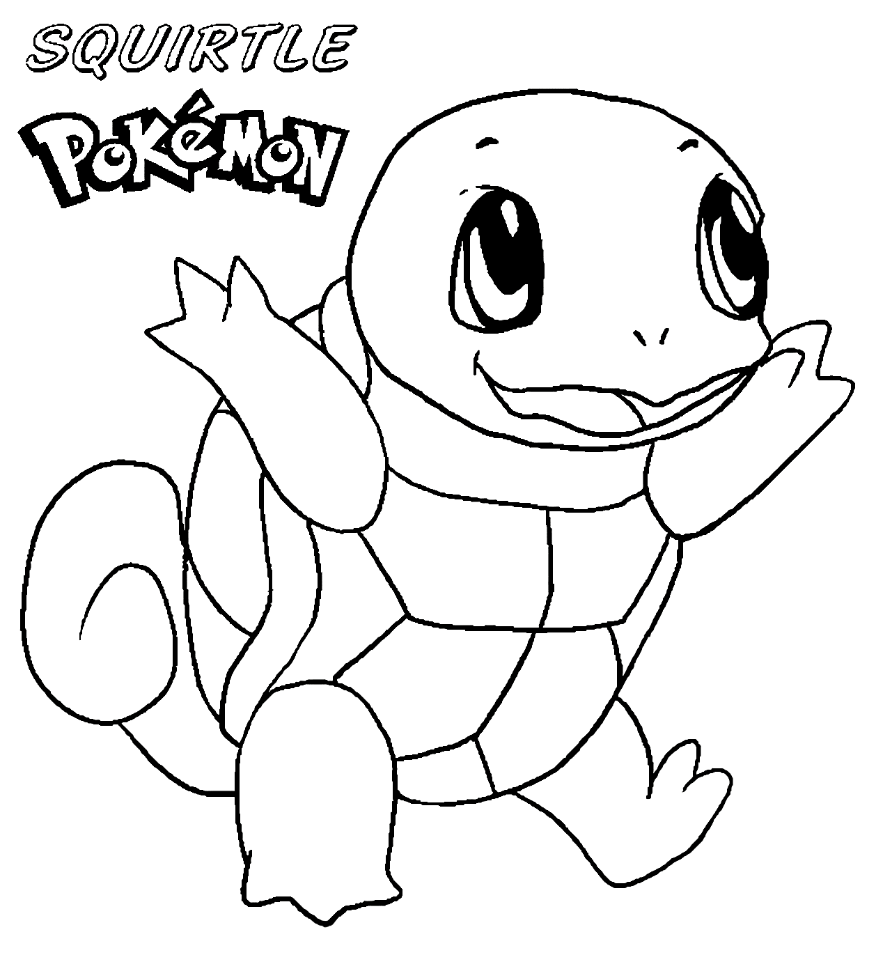 pokemon squirtle coloring pages