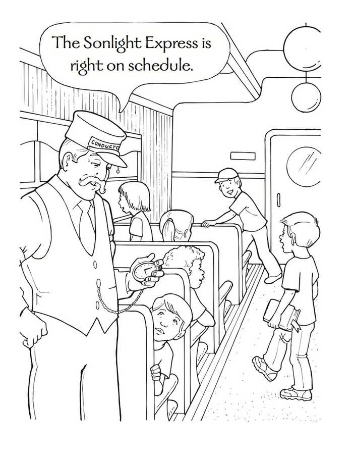 Polar Express Coloring Page Is On Schedule