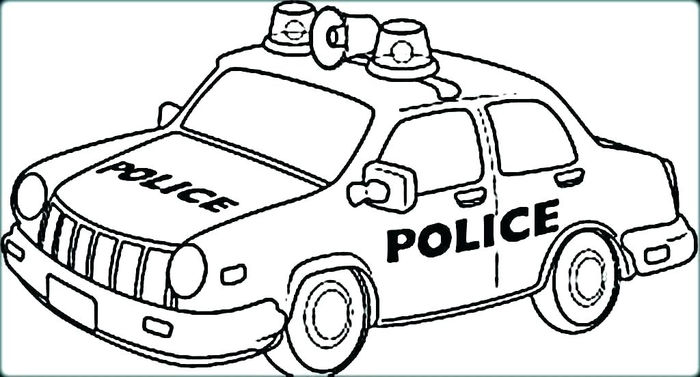 Police Car Coloring Pages To Print