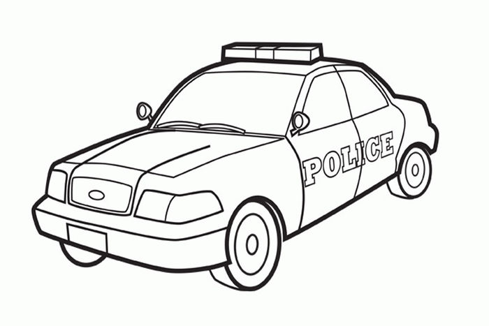 Police Car Coloring Pages