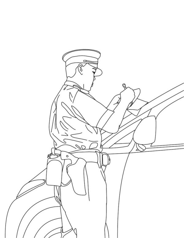 Policeman Coloring Pages to Print