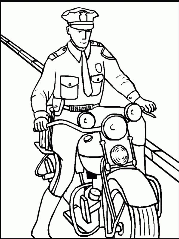 Policeman Coloring Pages