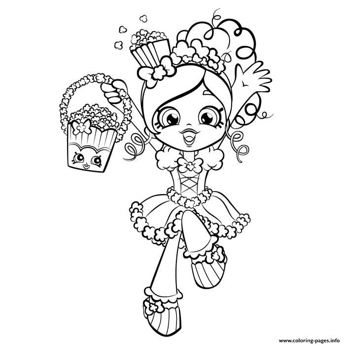 Popette Shoppies Coloring Pages
