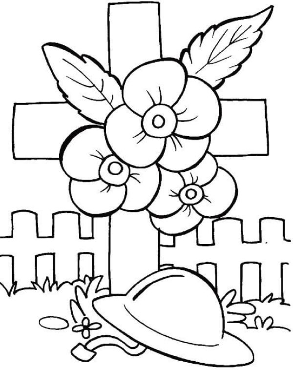 Poppy Day Coloring Pages