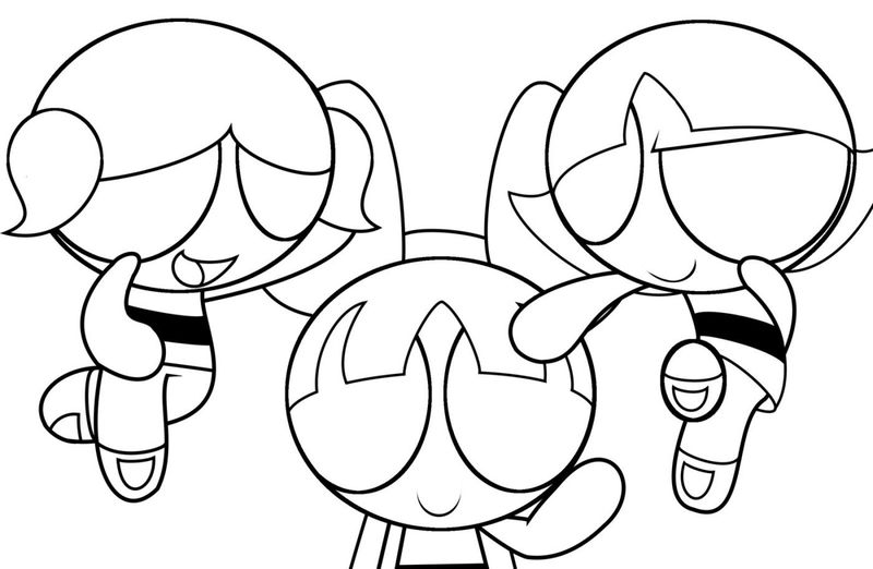 Powerpuff Girls Coloring Pages Bubbles