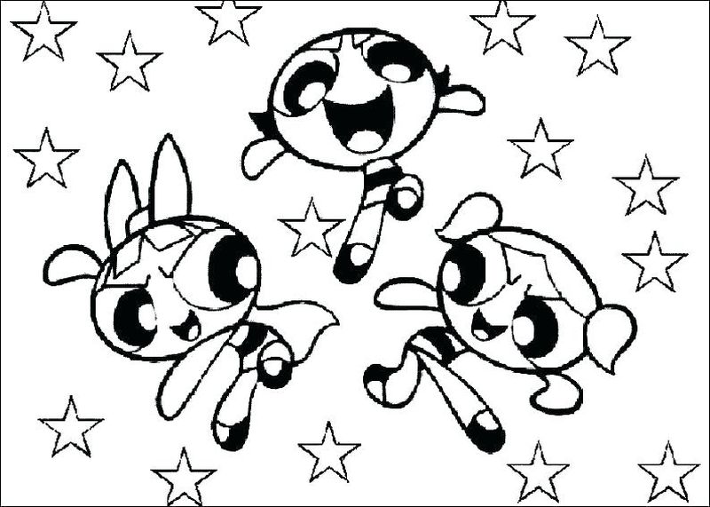 Powerpuff Girls Coloring Pages Dltk