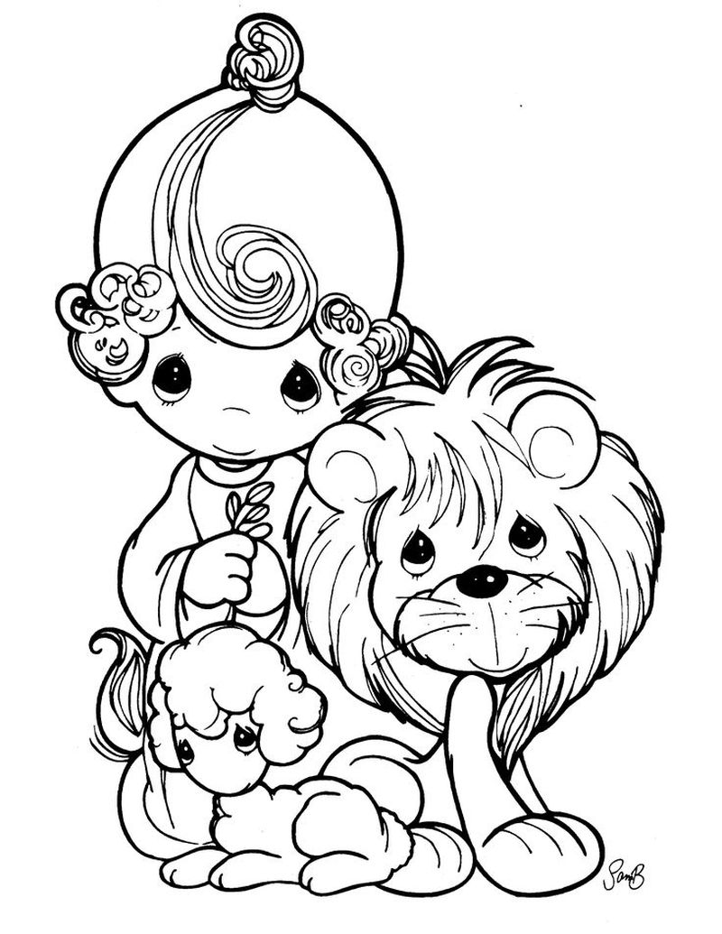 Precious Moments Baby Boy Coloring Pages