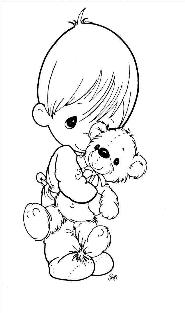 Precious Moments Baby Coloring Page