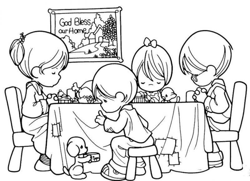 Precious Moments Boy Coloring Pages
