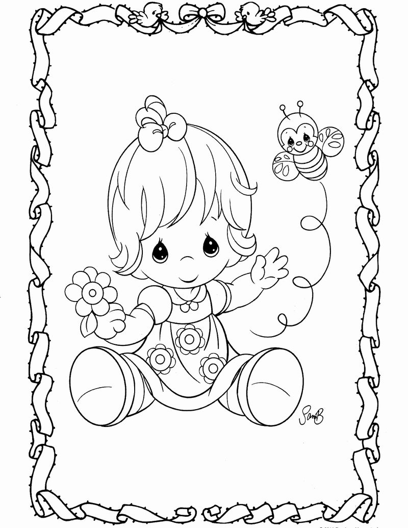Precious Moments Coloring Pages Bible