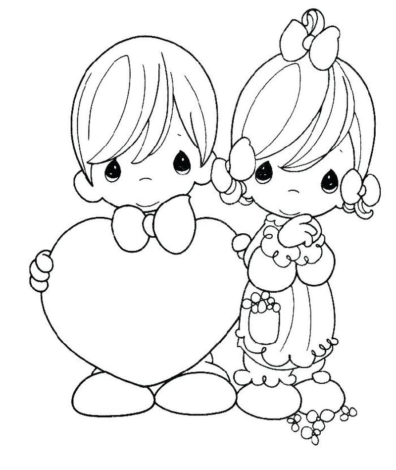 Precious Moments Coloring Pages Free