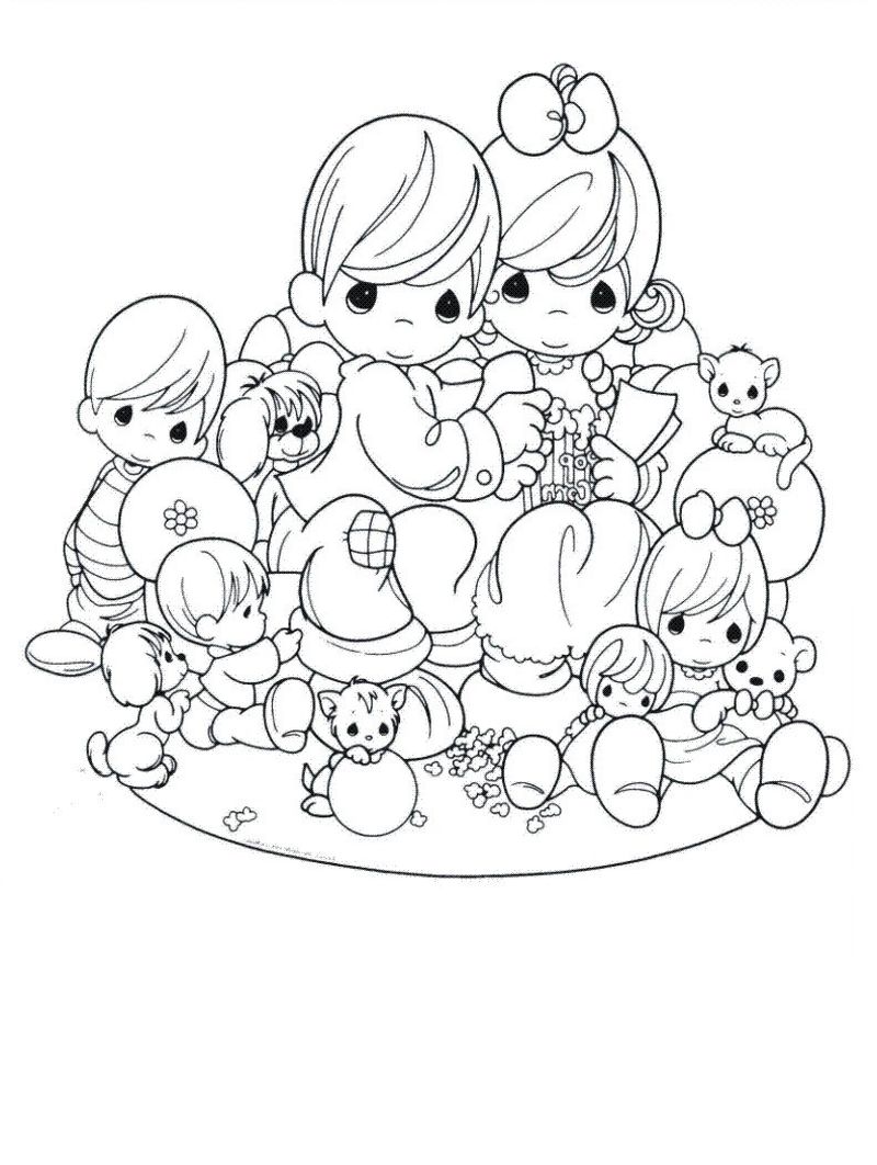 free precious moments coloring pages online