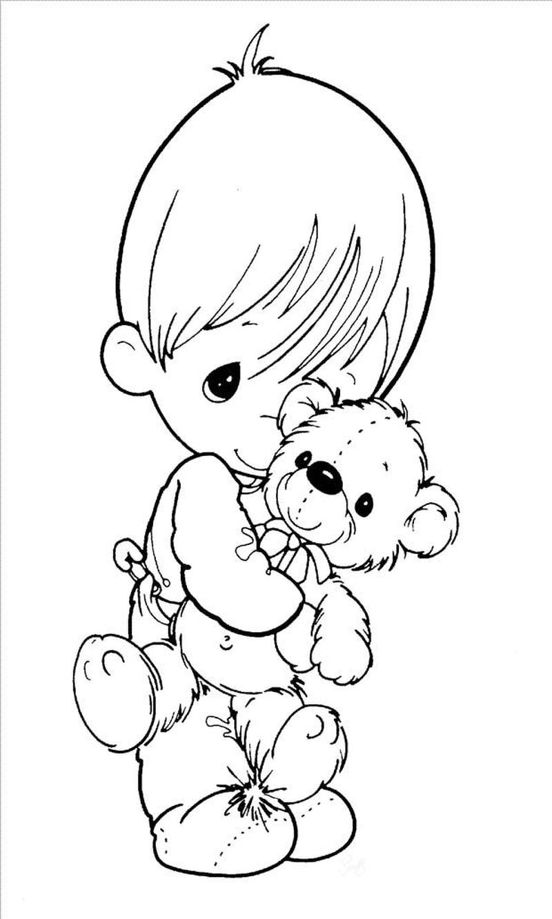 Precious Moments Free Printable Coloring Pages