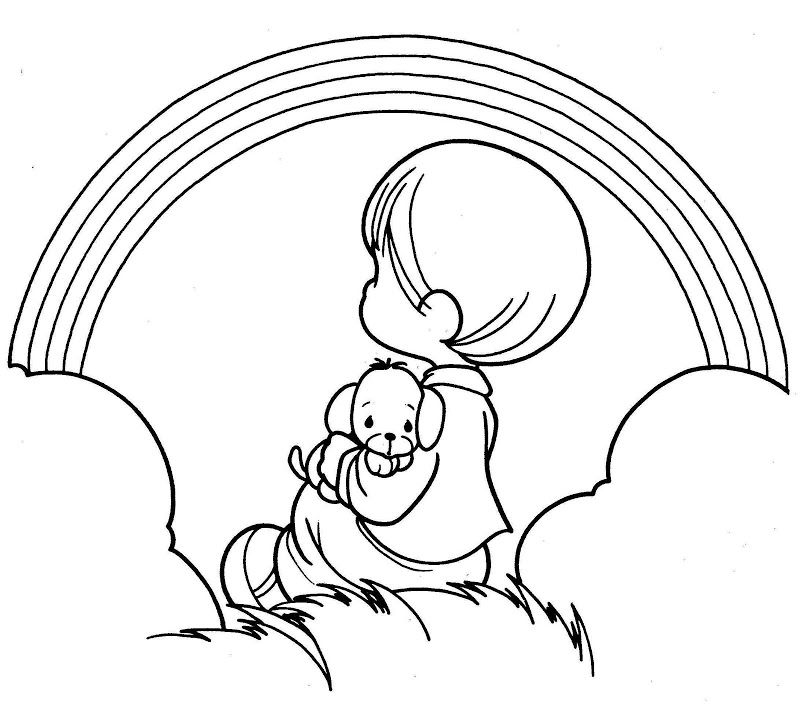 Precious Moments Nativity Coloring Pages