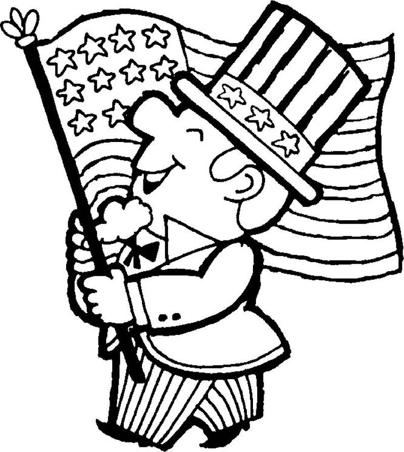 Preschool 4th Of July Coloring Pages