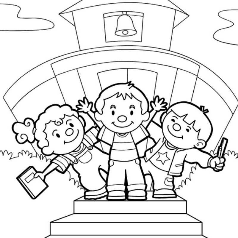 Preschool Coloring Pages Back To School