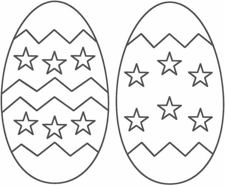 Preschool Easter Egg Coloring Pages