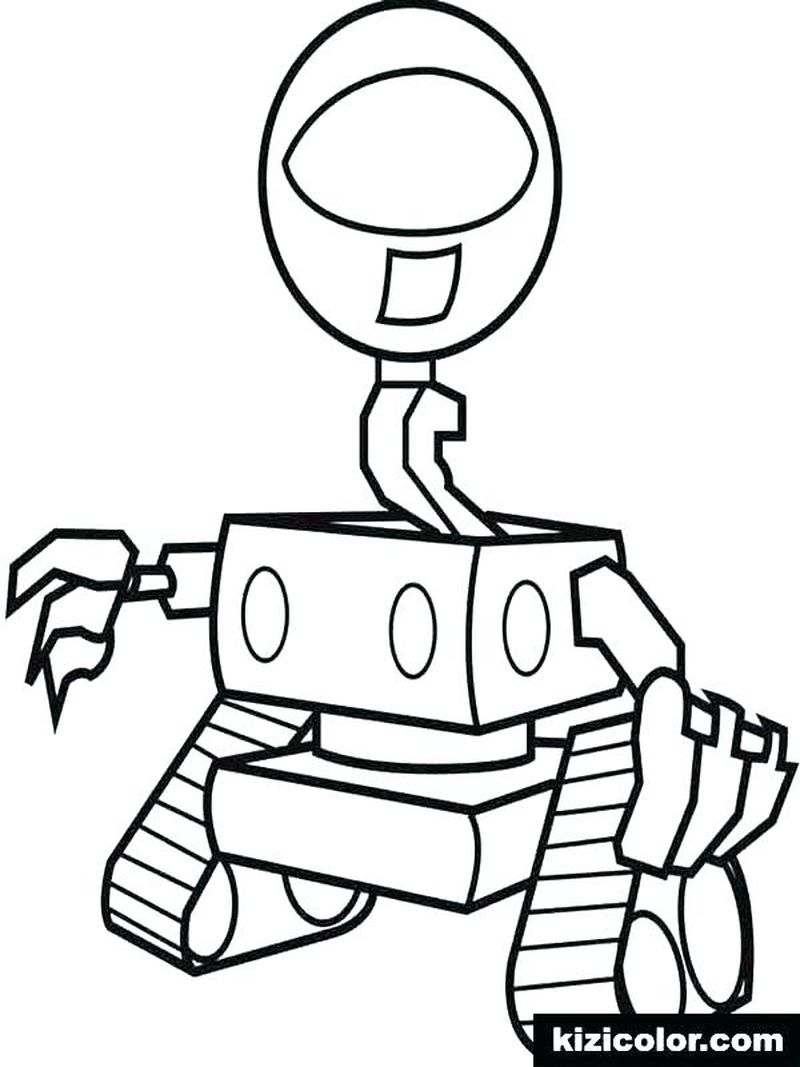Preschool Robot Coloring Pages