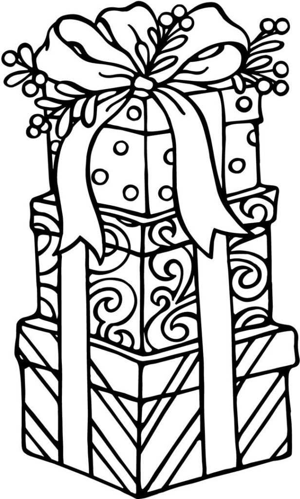 Presents Coloring Pages